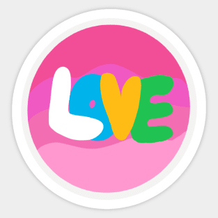 Love Pink Sticker